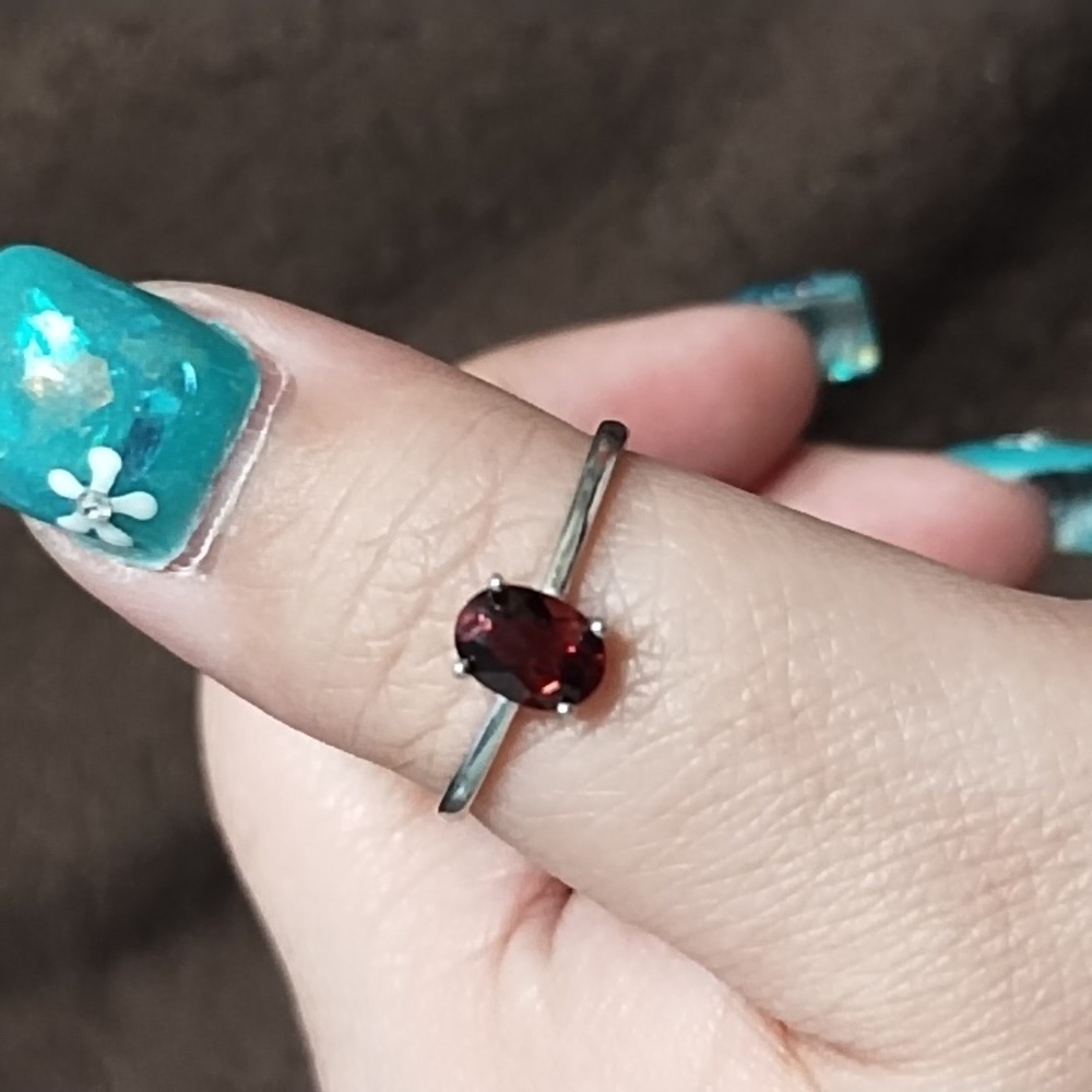 S925 Garnett ring